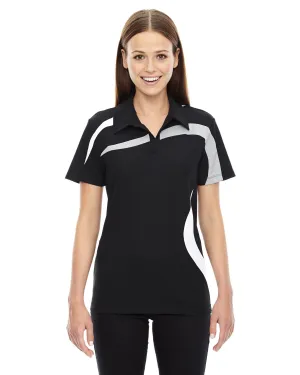 North End 78645 Ladies' Impact Performance Polyester Piqu Colorblock Polo