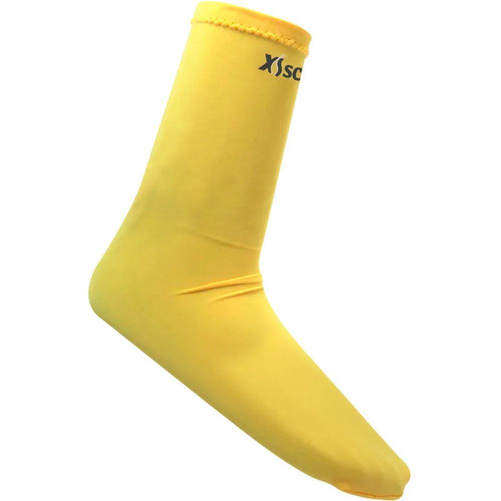 Open Box XS Scuba Spandex Scuba Dive Socks-Yellow