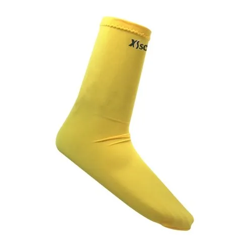 Open Box XS Scuba Spandex Scuba Dive Socks-Yellow