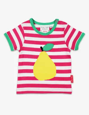 Organic Pear Applique T-Shirt