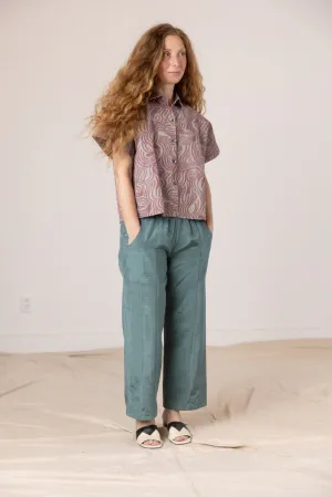 Patch Elastic Waist Pant - Juniper