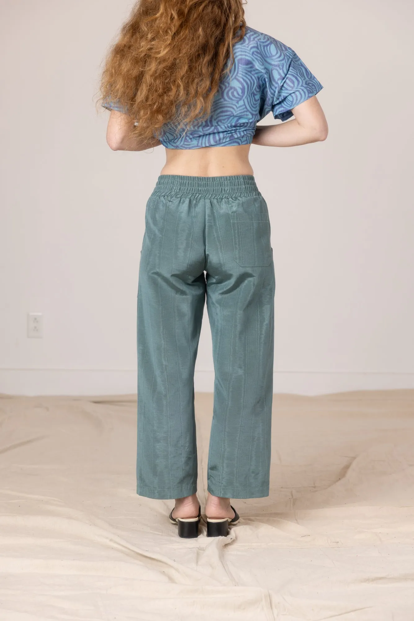 Patch Elastic Waist Pant - Juniper