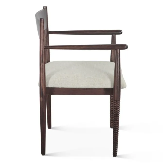 Provence Upholstered Dining Chair in Dark Sienna