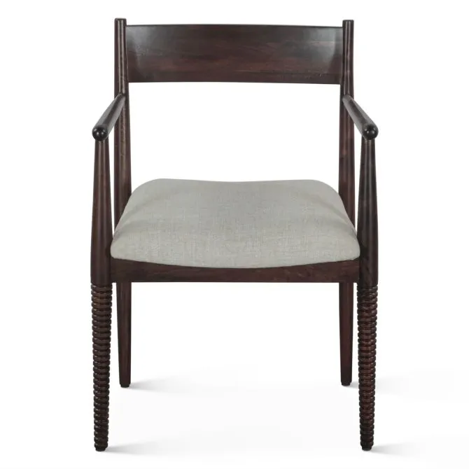 Provence Upholstered Dining Chair in Dark Sienna