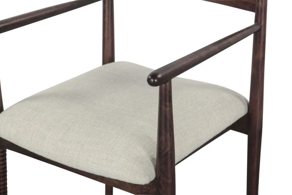 Provence Upholstered Dining Chair in Dark Sienna