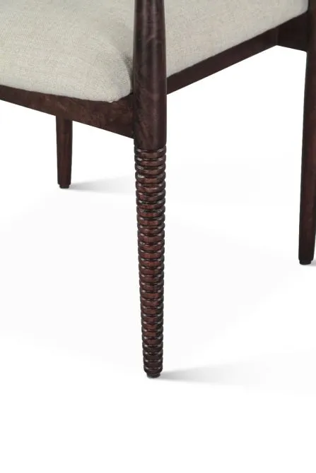 Provence Upholstered Dining Chair in Dark Sienna