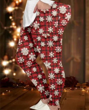 Red Snowflake Legging