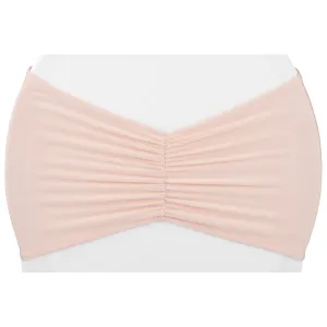 Ruffled Spandex Chair Band - Blush/Rose Gold