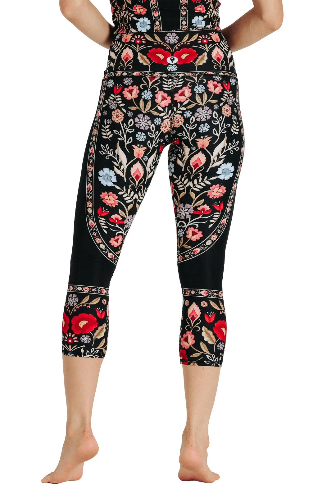 Rustica Printed Yoga Crops by Yoga Democracy