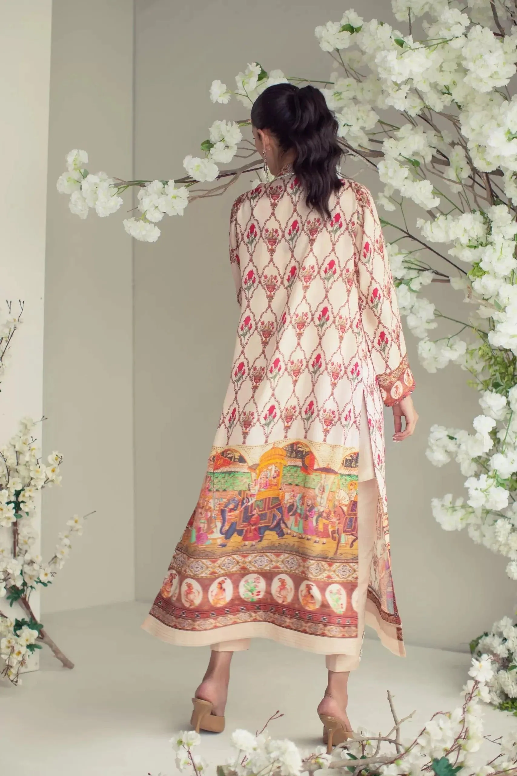 Shehrnaz - SHK-970 - Beige - Digital Print - 3 Piece