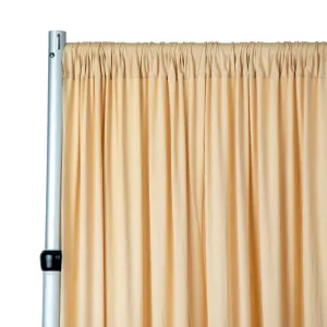 Spandex 4-way Stretch Backdrop Drape Curtain 12ft H x 60" W - Champagne