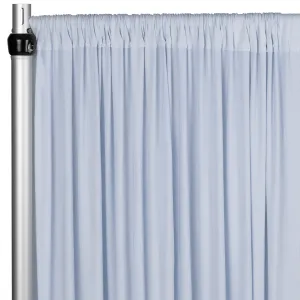 Spandex 4-way Stretch Drape Curtain 10ft H x 60" W - Dusty Blue