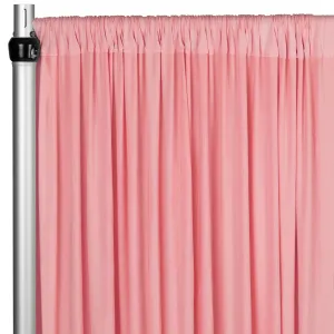 Spandex 4-way Stretch Drape Curtain 10ft H x 60" W - Dusty Rose/Mauve