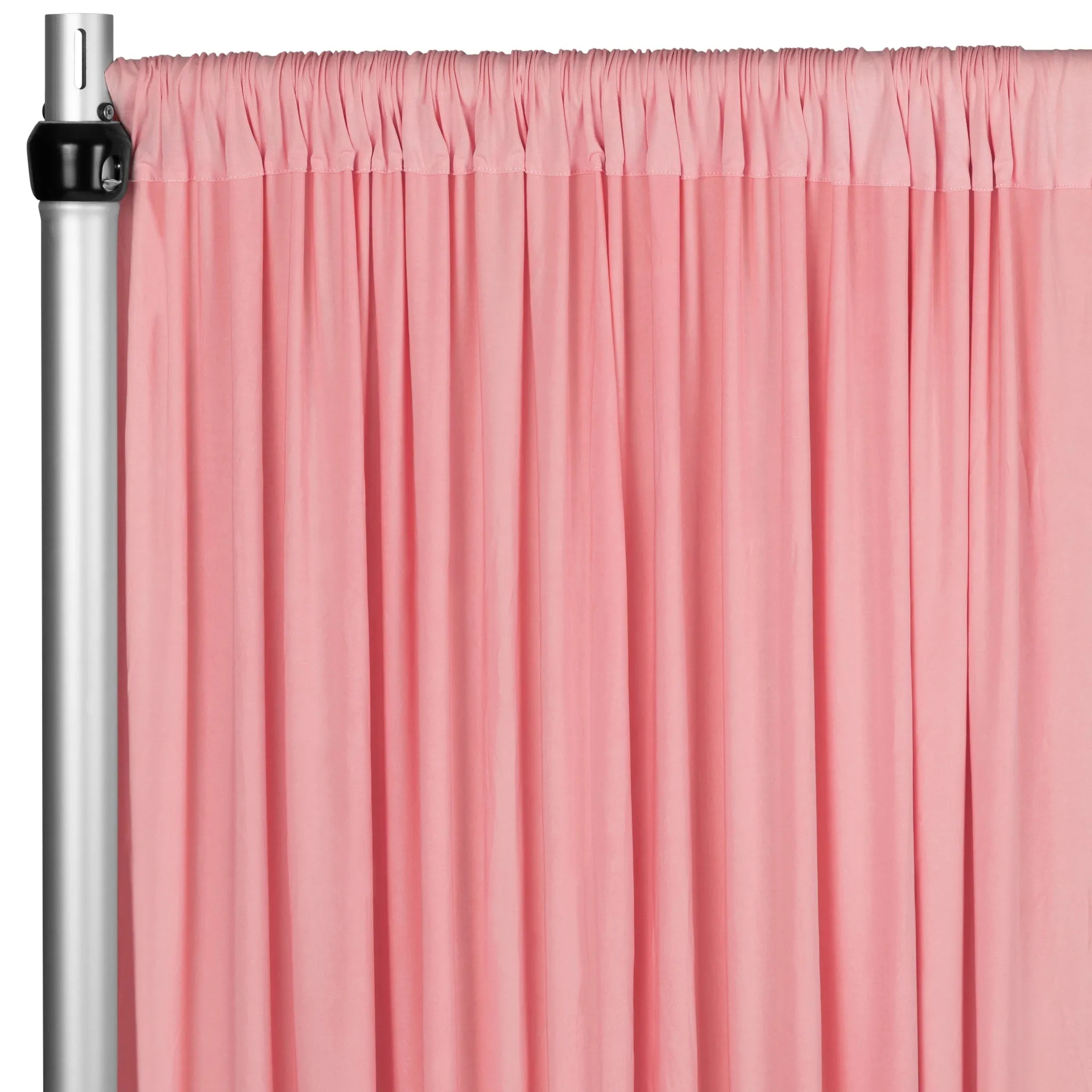 Spandex 4-way Stretch Drape Curtain 10ft H x 60" W - Dusty Rose/Mauve