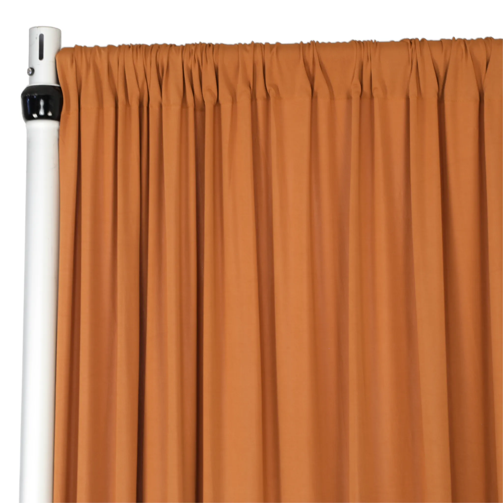 Spandex 4-way Stretch Drape Curtain 12ft H x 60" W - Terracotta