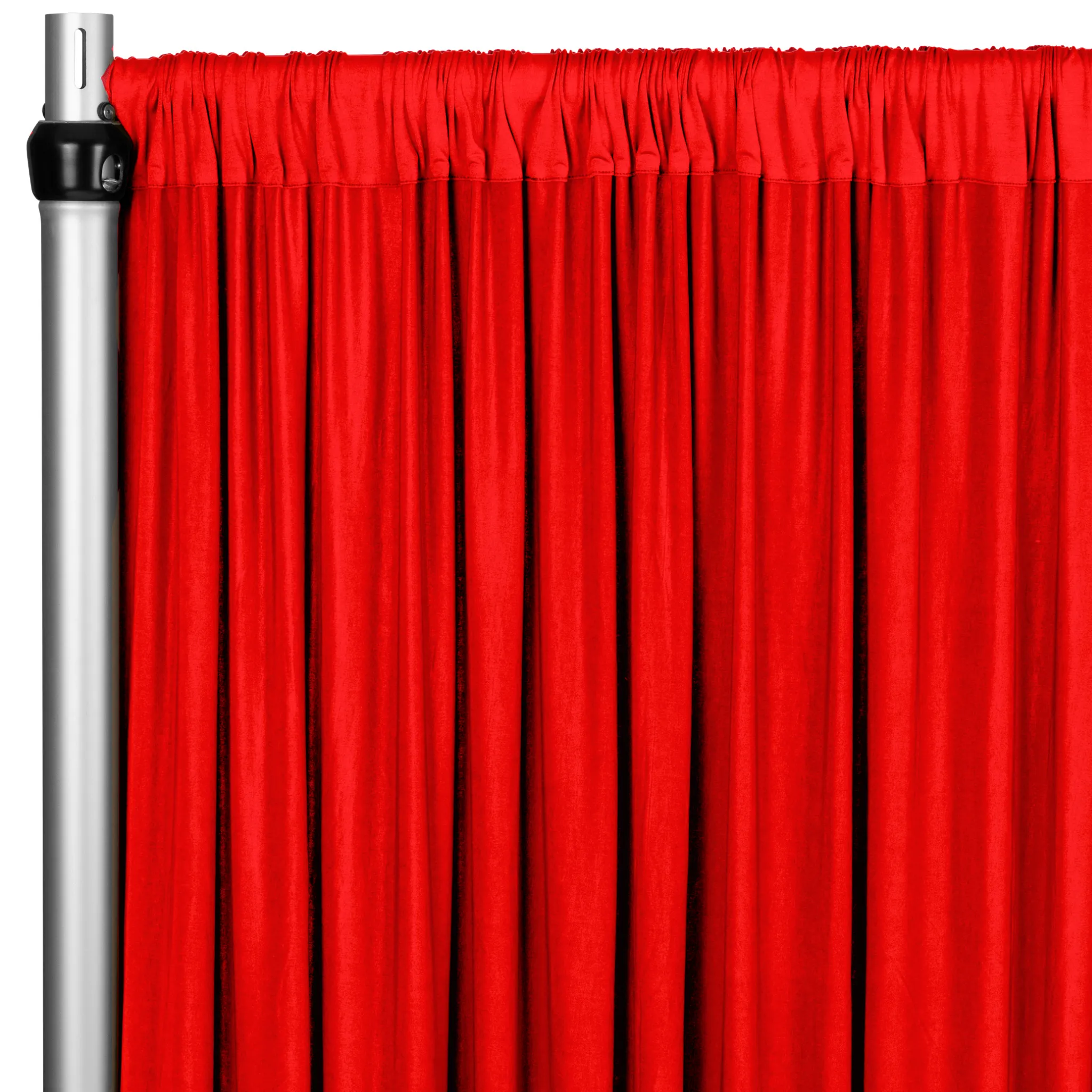 Spandex 4-way Stretch Drape Curtain 14ft H x 60" W - Red