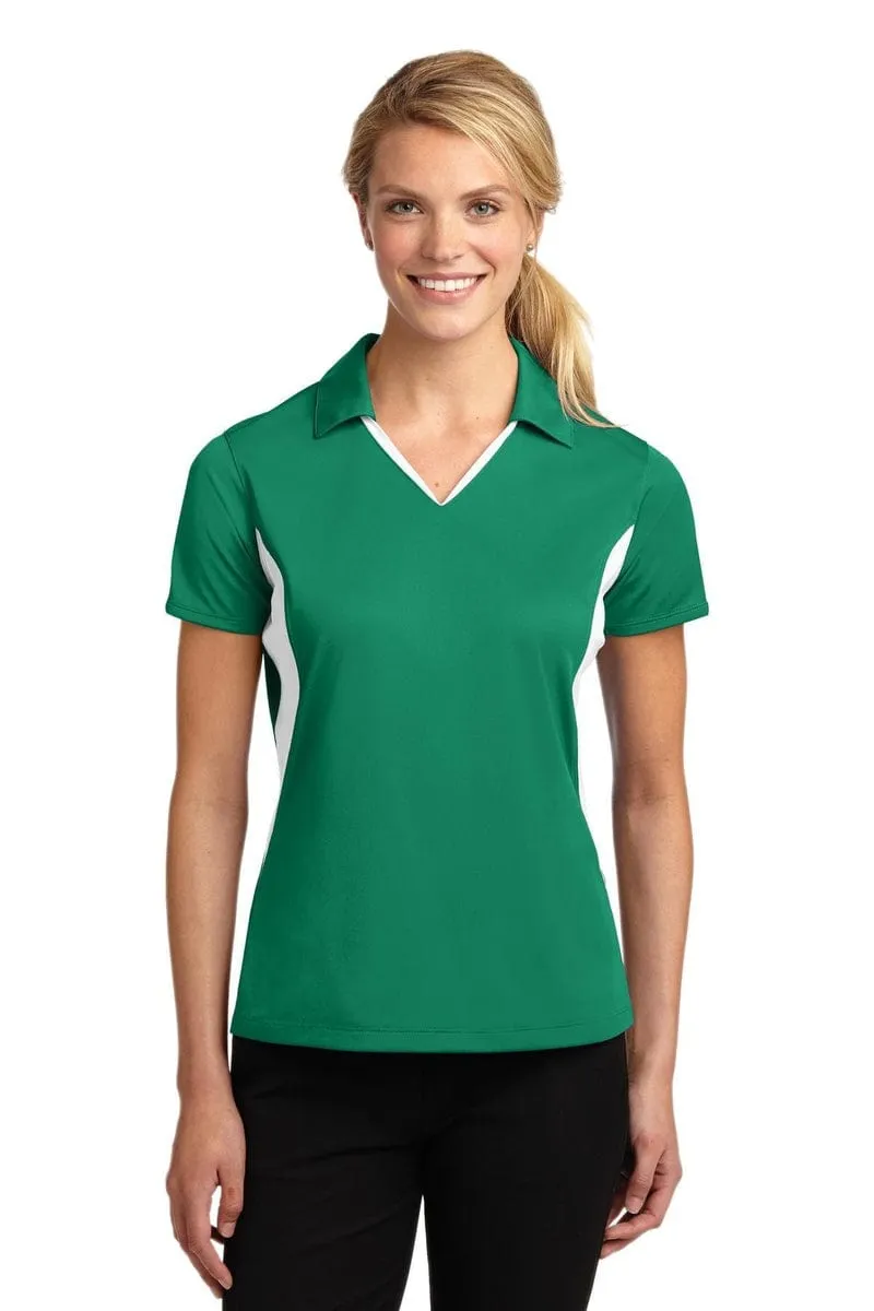 Sport-Tek LST655: Ladies Side Blocked Micropique Sport-Wick Polo