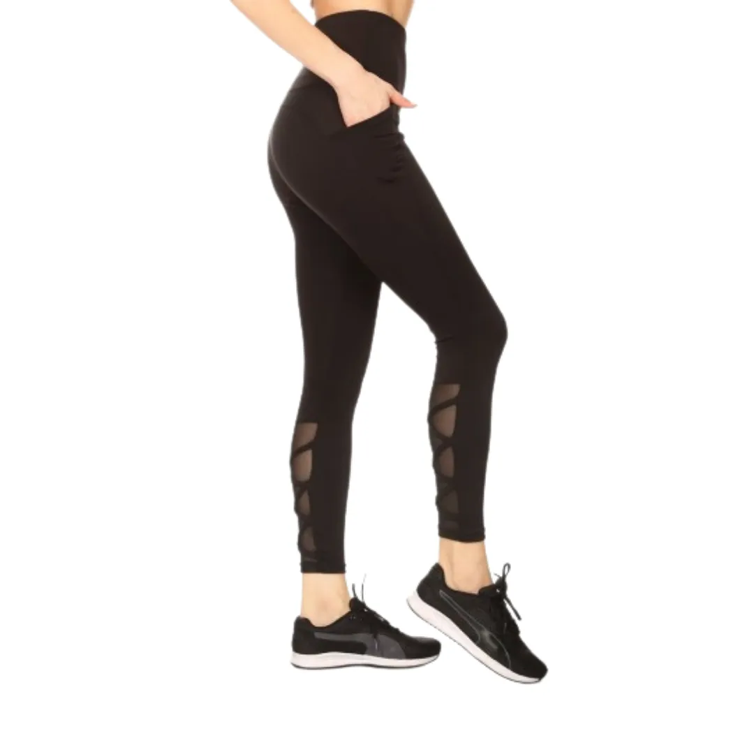 Strappy Yoga Butt Sculpting & Tummy Control Leggings