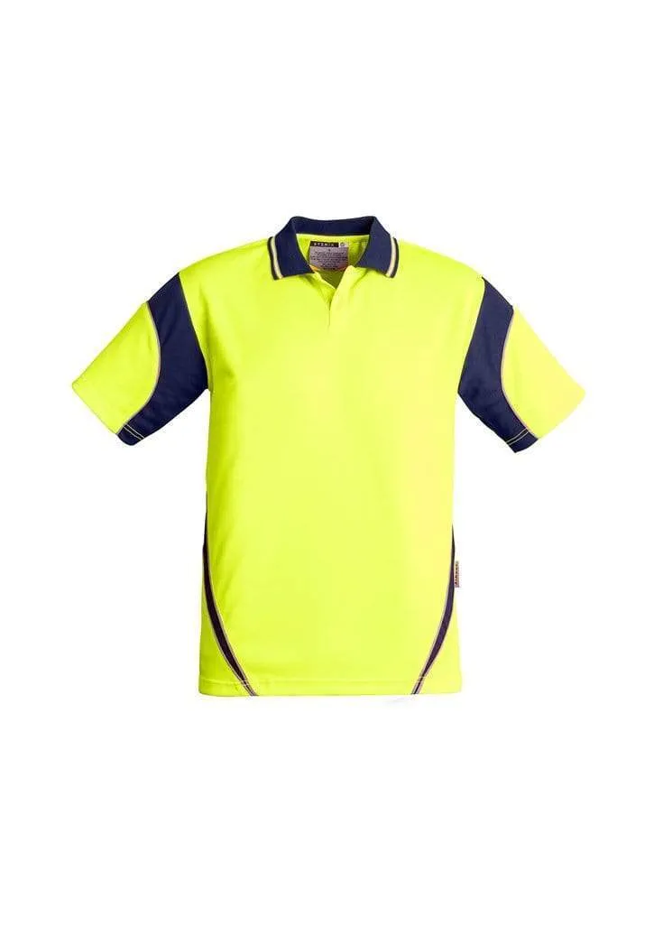 SYZMIK Men’s Hi Vis Aztec Polo - Short Sleeve ZH248