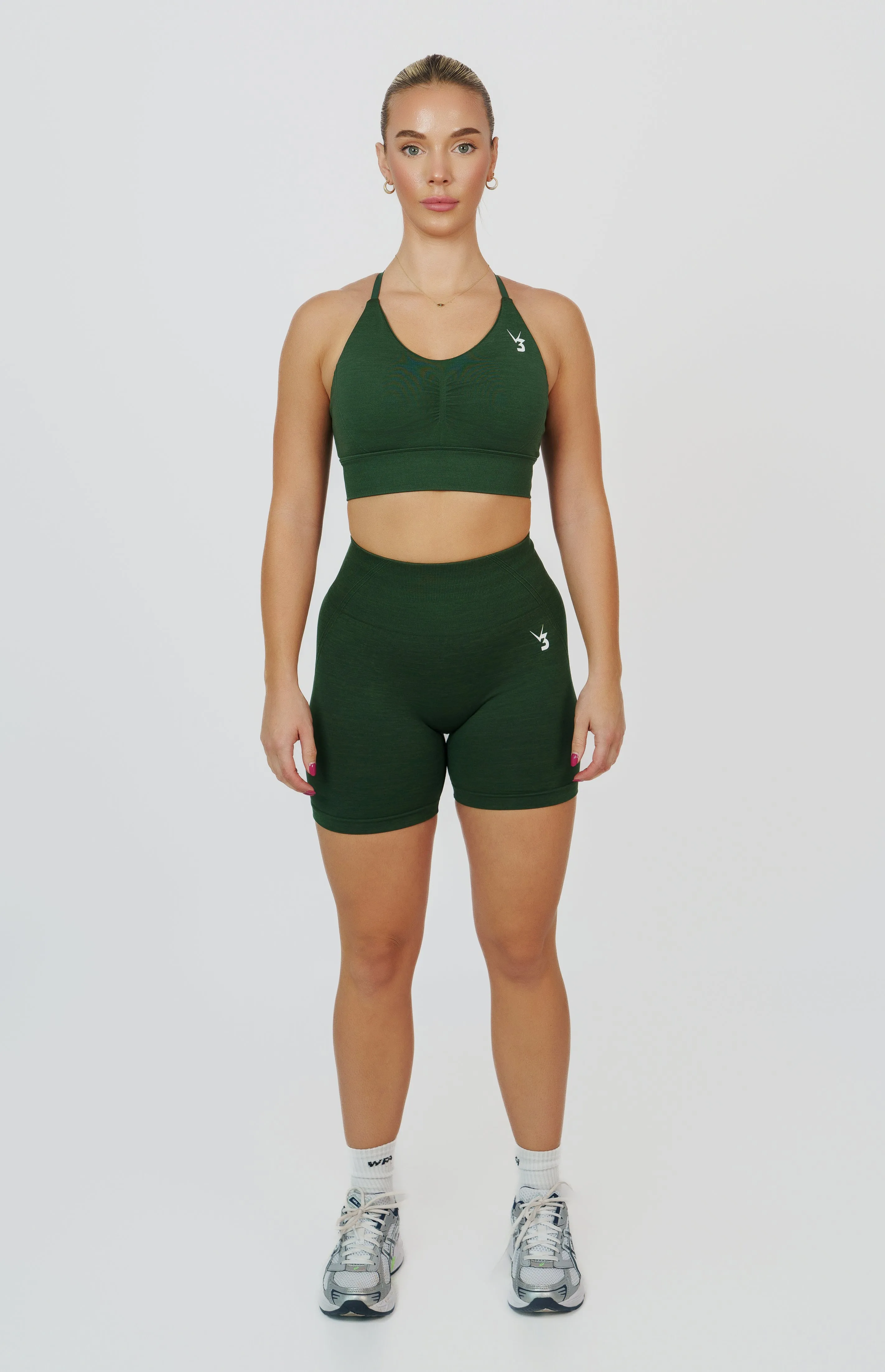 Tempo Seamless Scrunch Shorts - Hunter Green