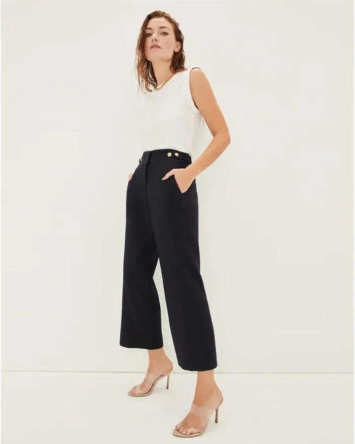 Veronica Beard Aubrie Linen Pant