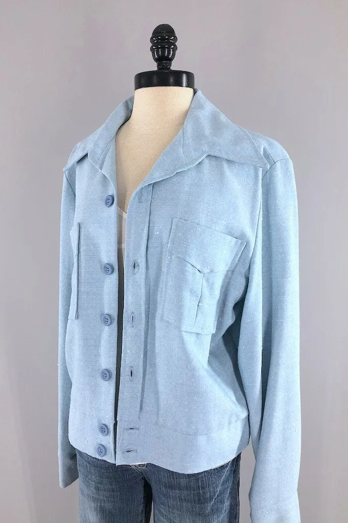 Vintage 70s Sky Blue Jacket