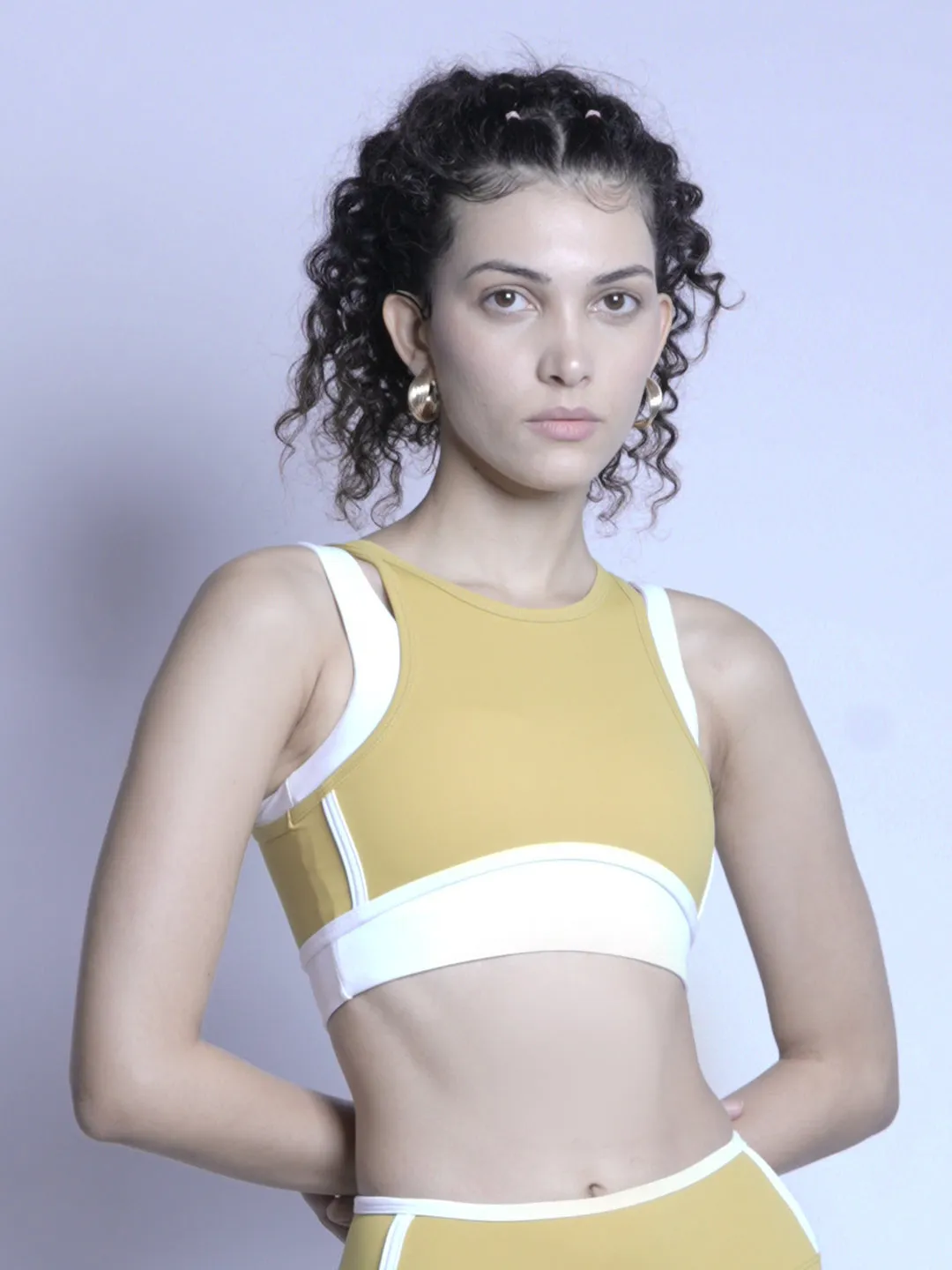 Vivid Luxe Sports Bra - Zest Yellow