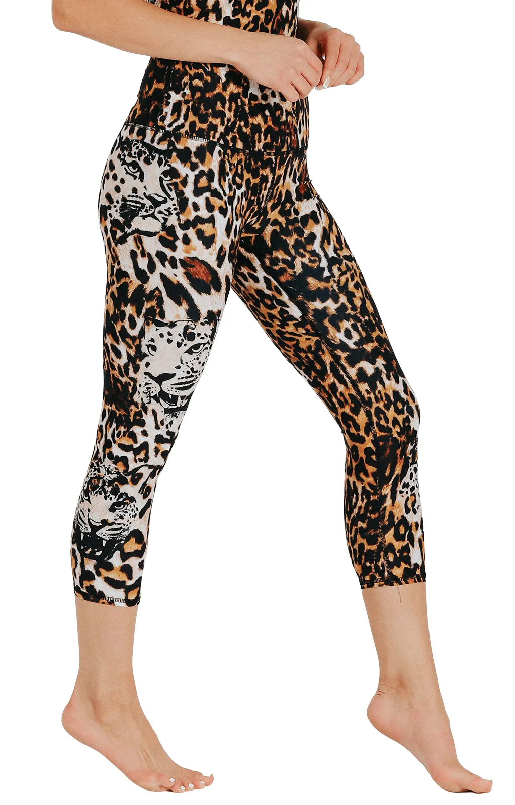 Wildcat Printed Yoga Crops