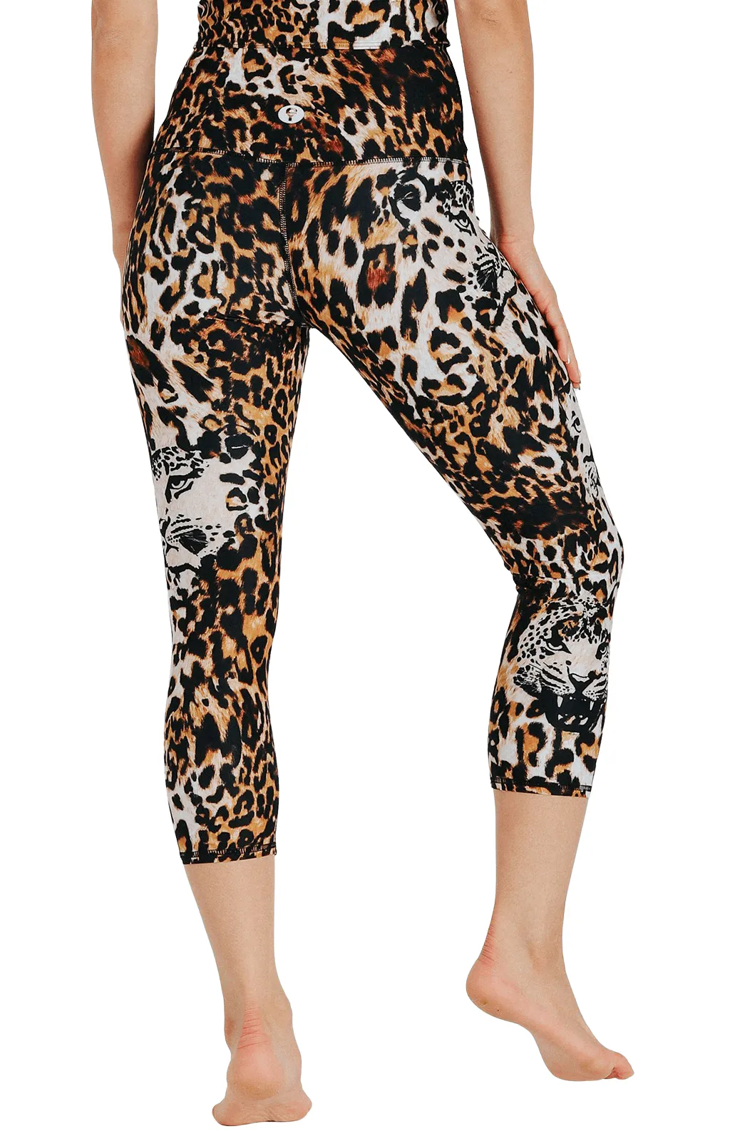 Wildcat Printed Yoga Crops