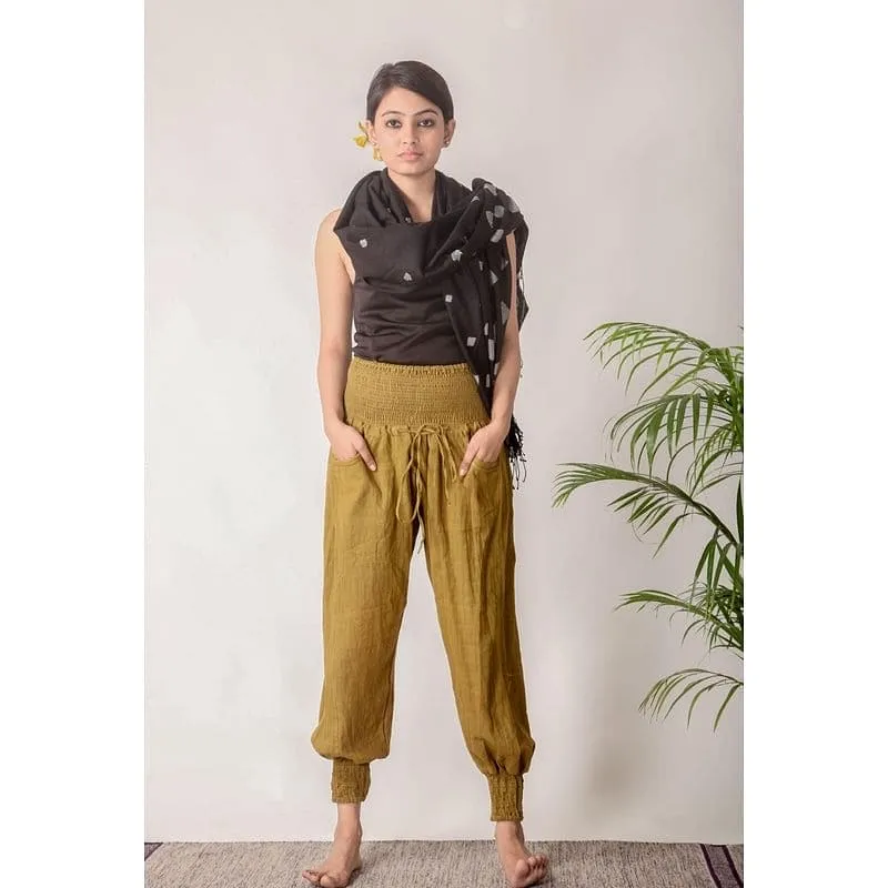 Women Satvik Yoga Olive Green Pants