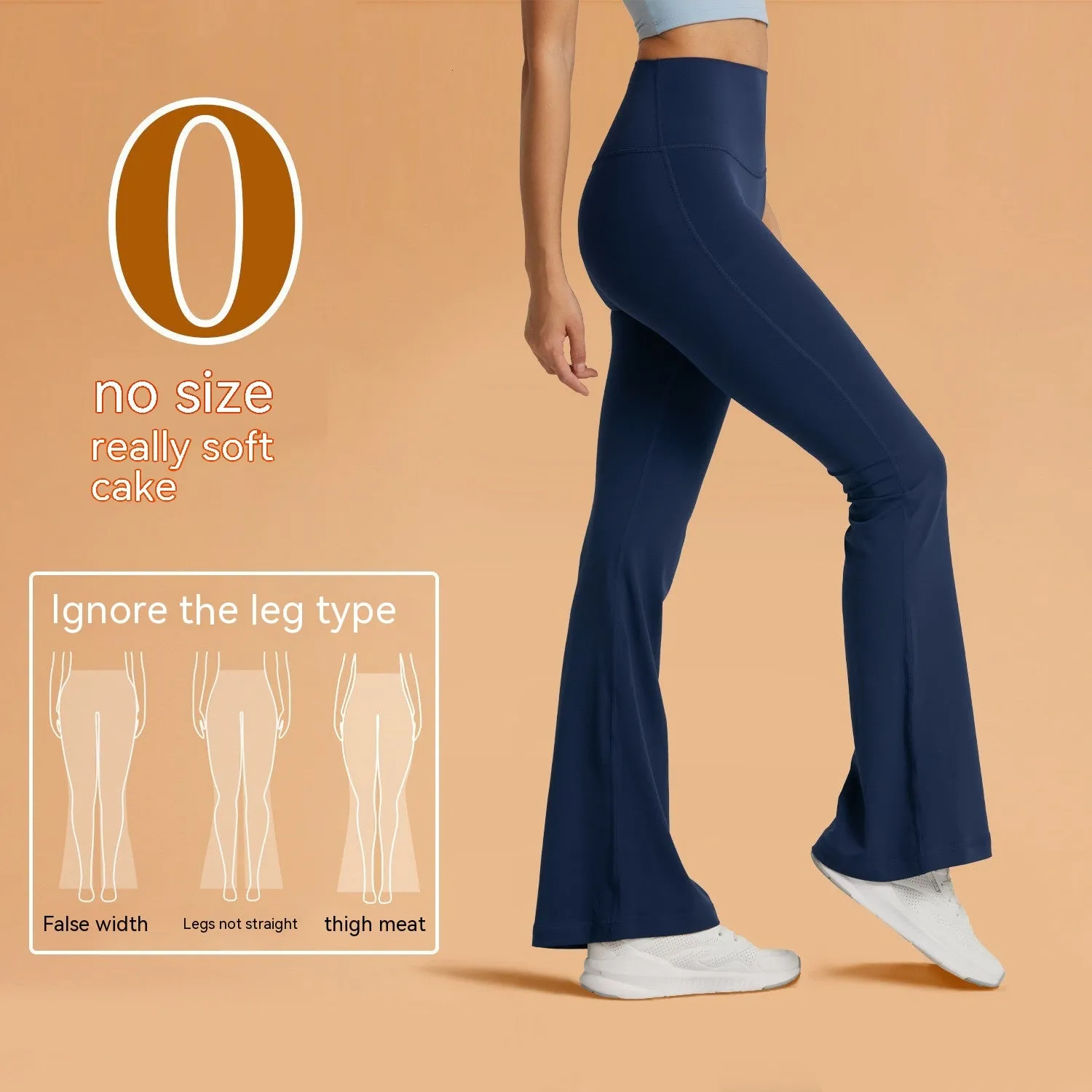 Women's Fashion Casual Solid Color No Size Yoga Bell-bottom Pants