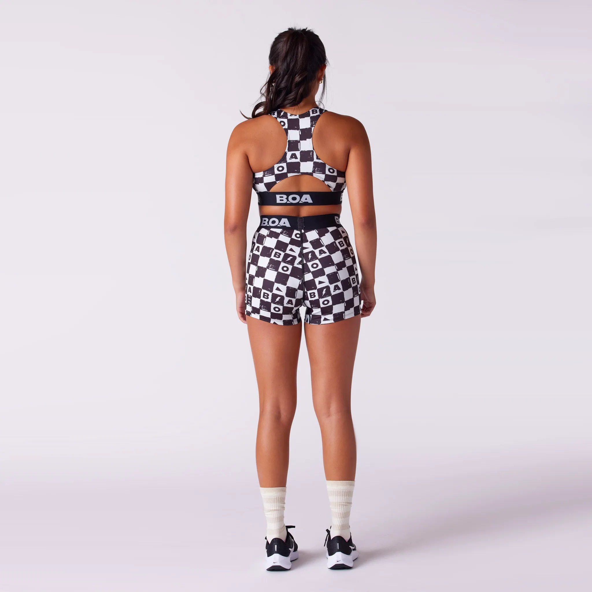 Women's Fly Fit Short - Checkers