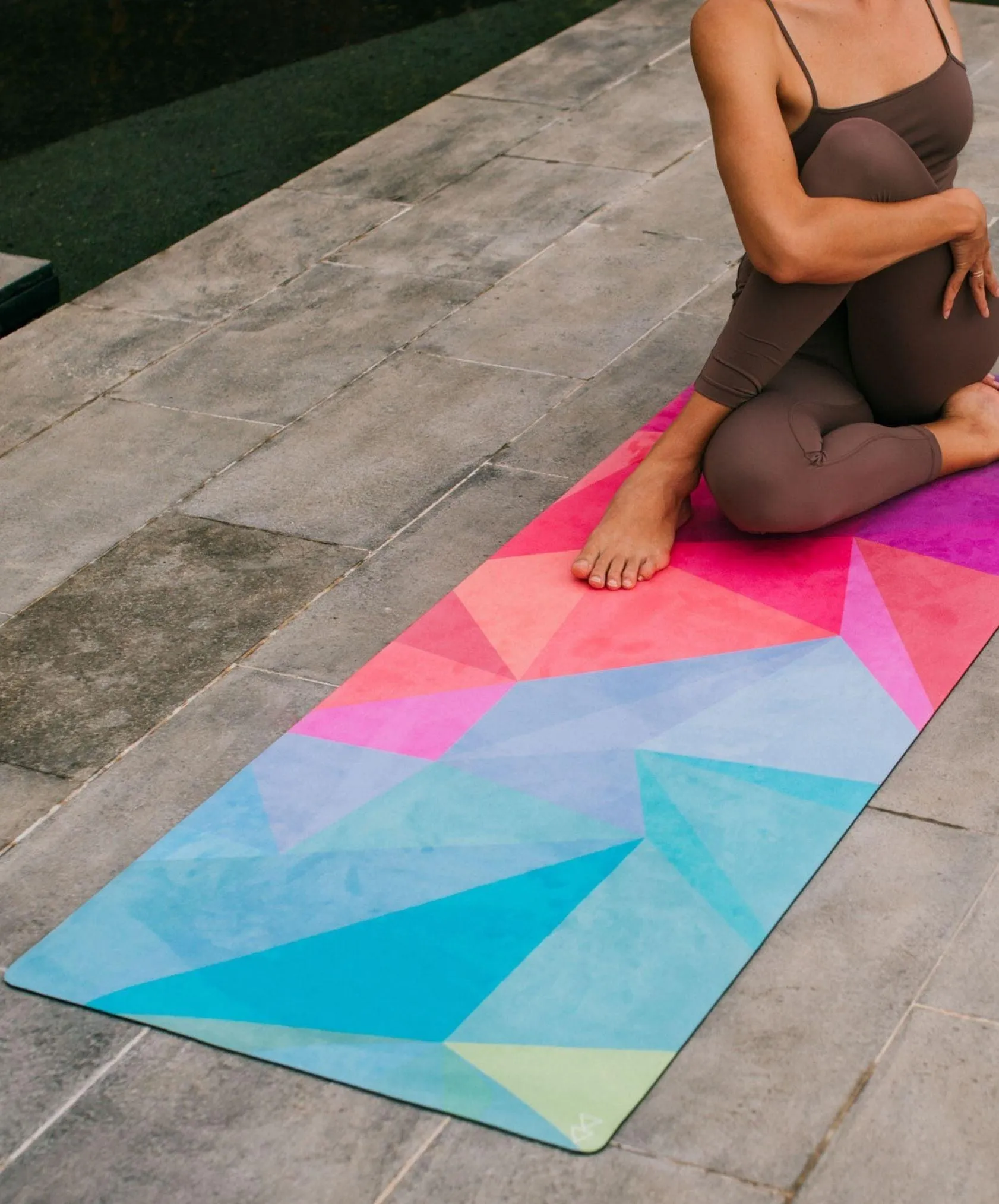 YDL Combo Travel Yoga Mat - 2-in-1 (Mat   Towel) 1.5 mm - Best For Travel