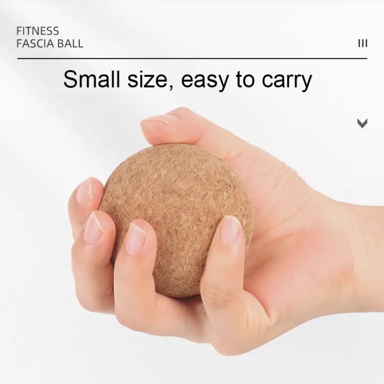 YG049 High-Density Cork Yoga Massage Ball Fitness Fascia Balls, Specification: Diameter 65mm