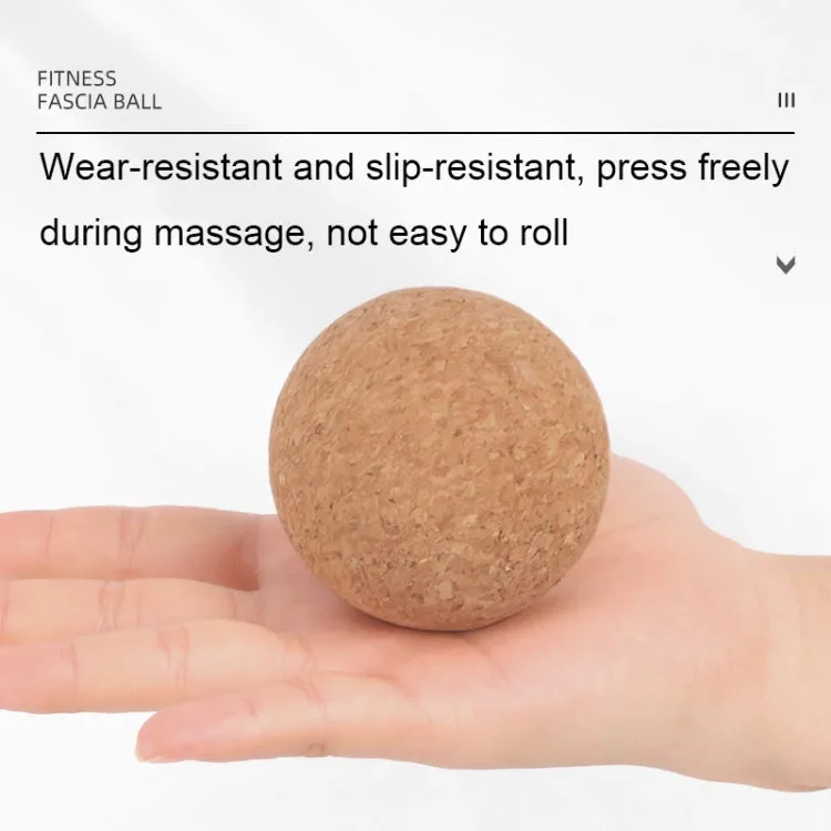 YG049 High-Density Cork Yoga Massage Ball Fitness Fascia Balls, Specification: Diameter 65mm