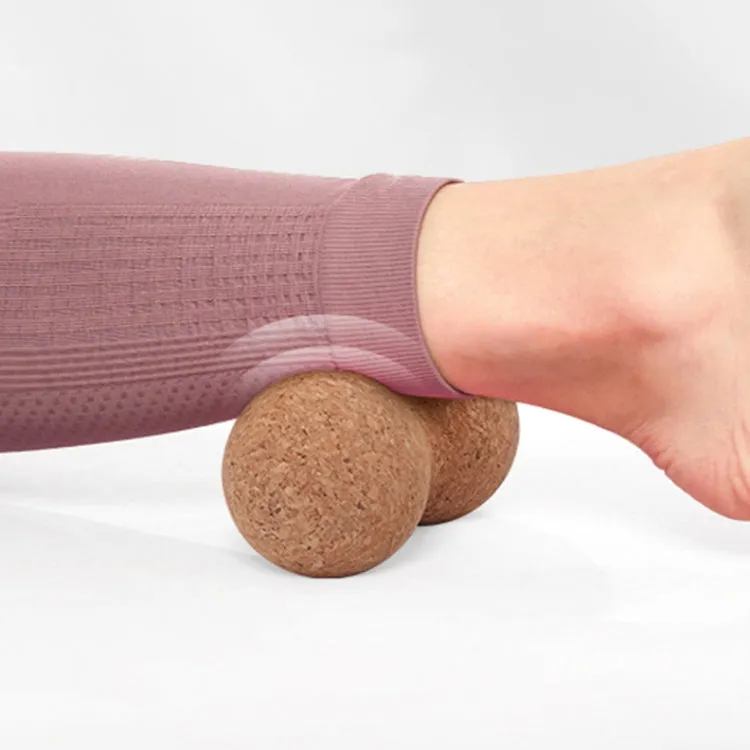 YG050 Cork Yoga Massage Ball Fascia Ball Fitness Peanut Balls, Specification: Diameter 6cm