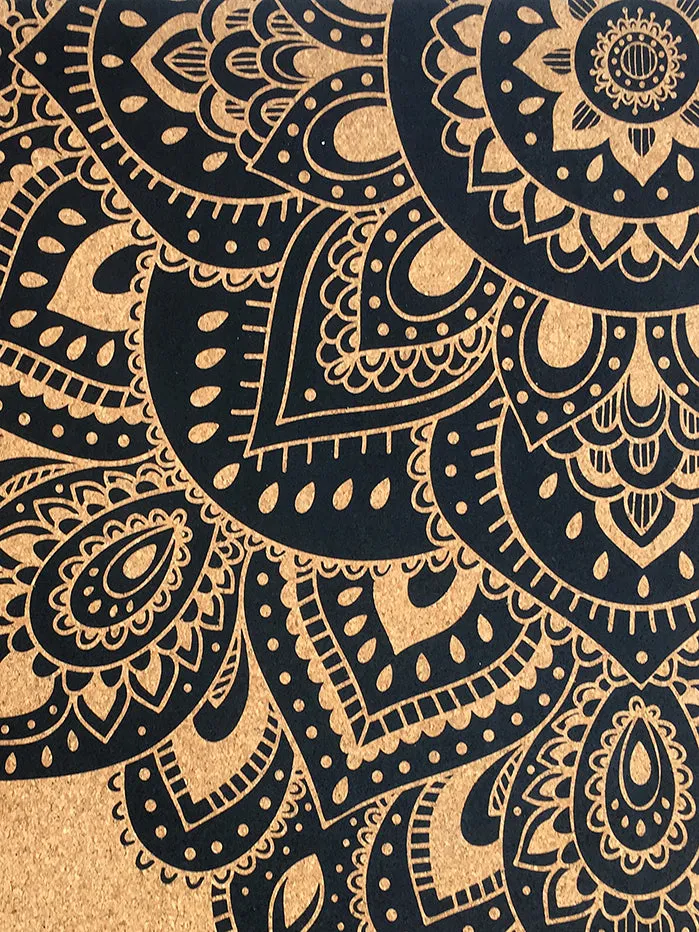 Yoga Design Lab Cork Mat 3.5mm - Mandala Black