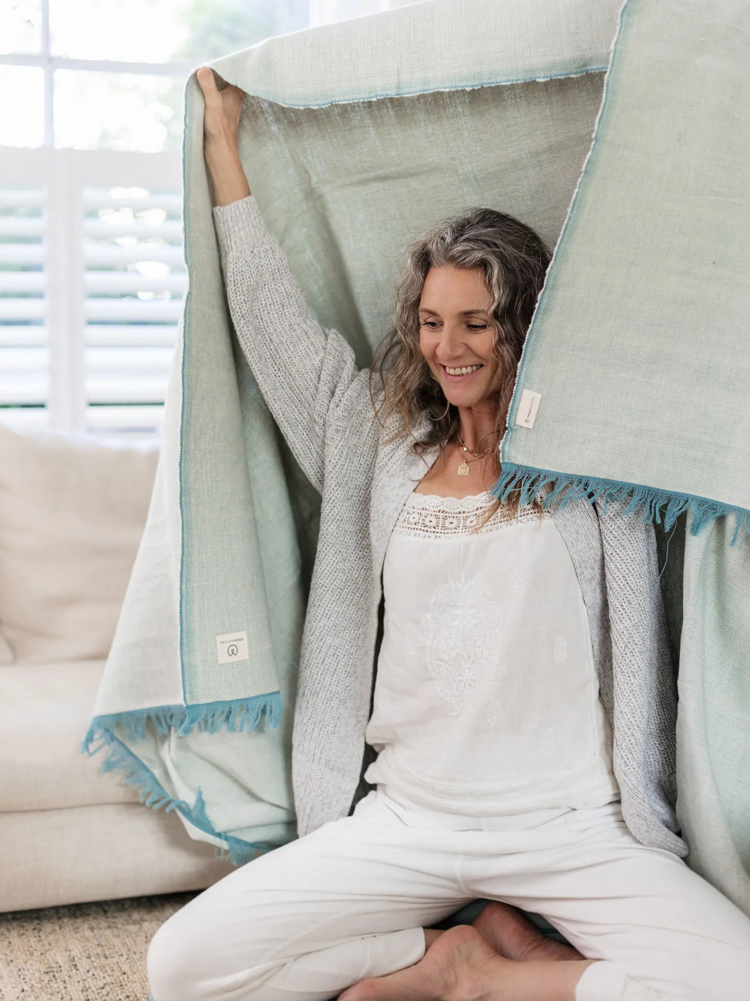 Yogamatters Organic Cotton Chambray Yoga Blanket